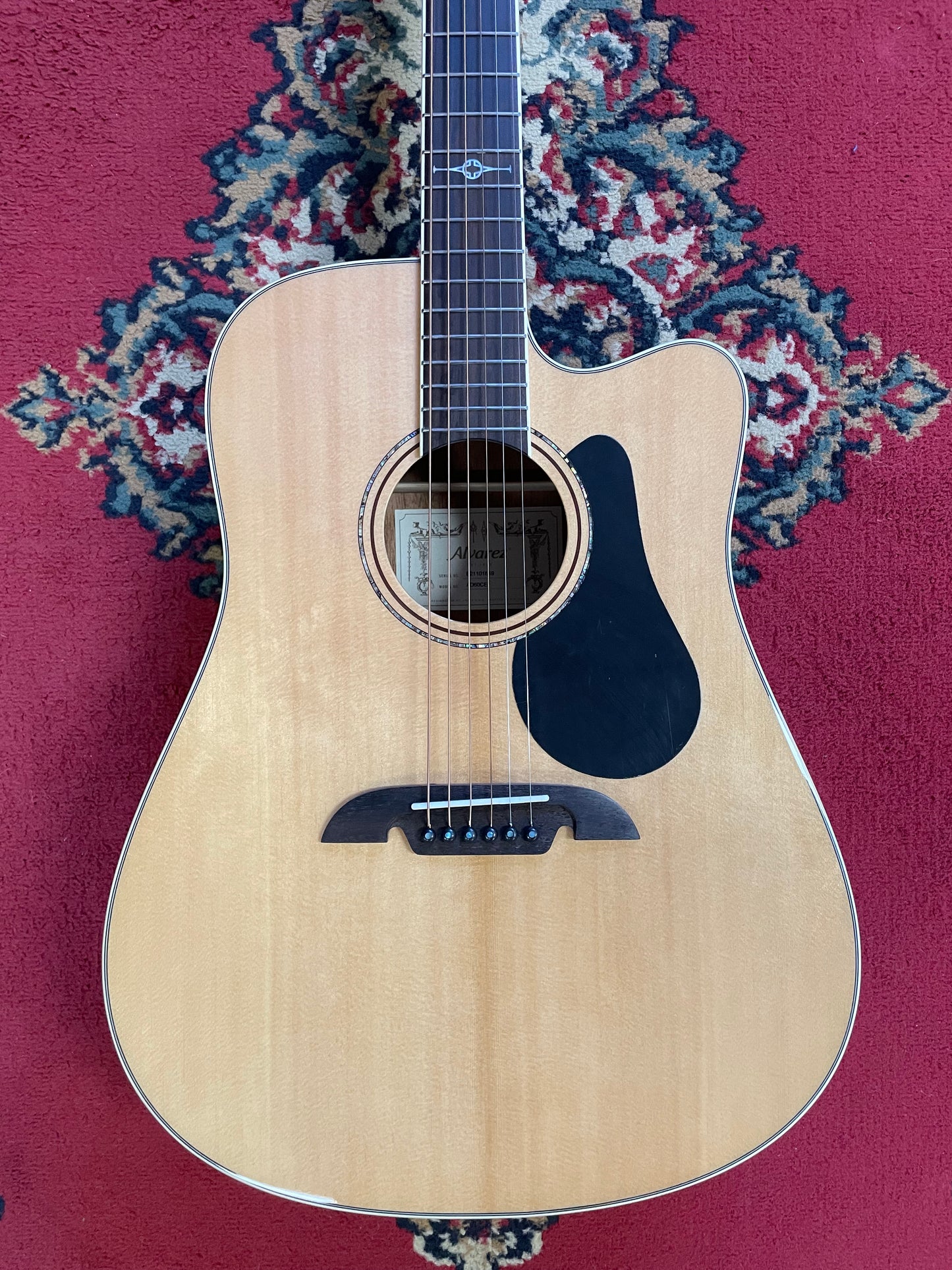 Alvarez AD60CE Dreadnought Electric Acoustic Guitar - Natural/Semi-Gloss