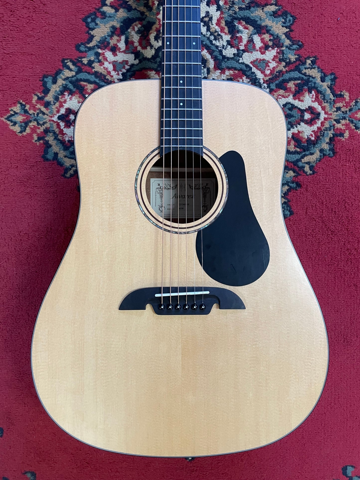 Alvarez AD30 Dreadnought Acoustic Guitar - Natural Satin