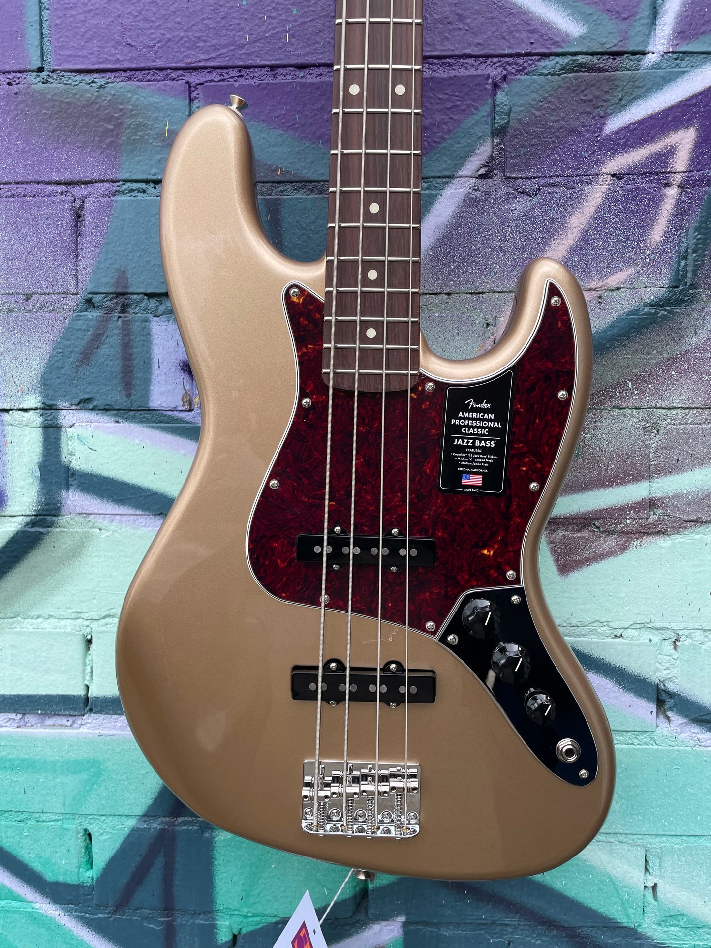Fender American Professional Classic Jazz Bass - Faded Firemist Gold