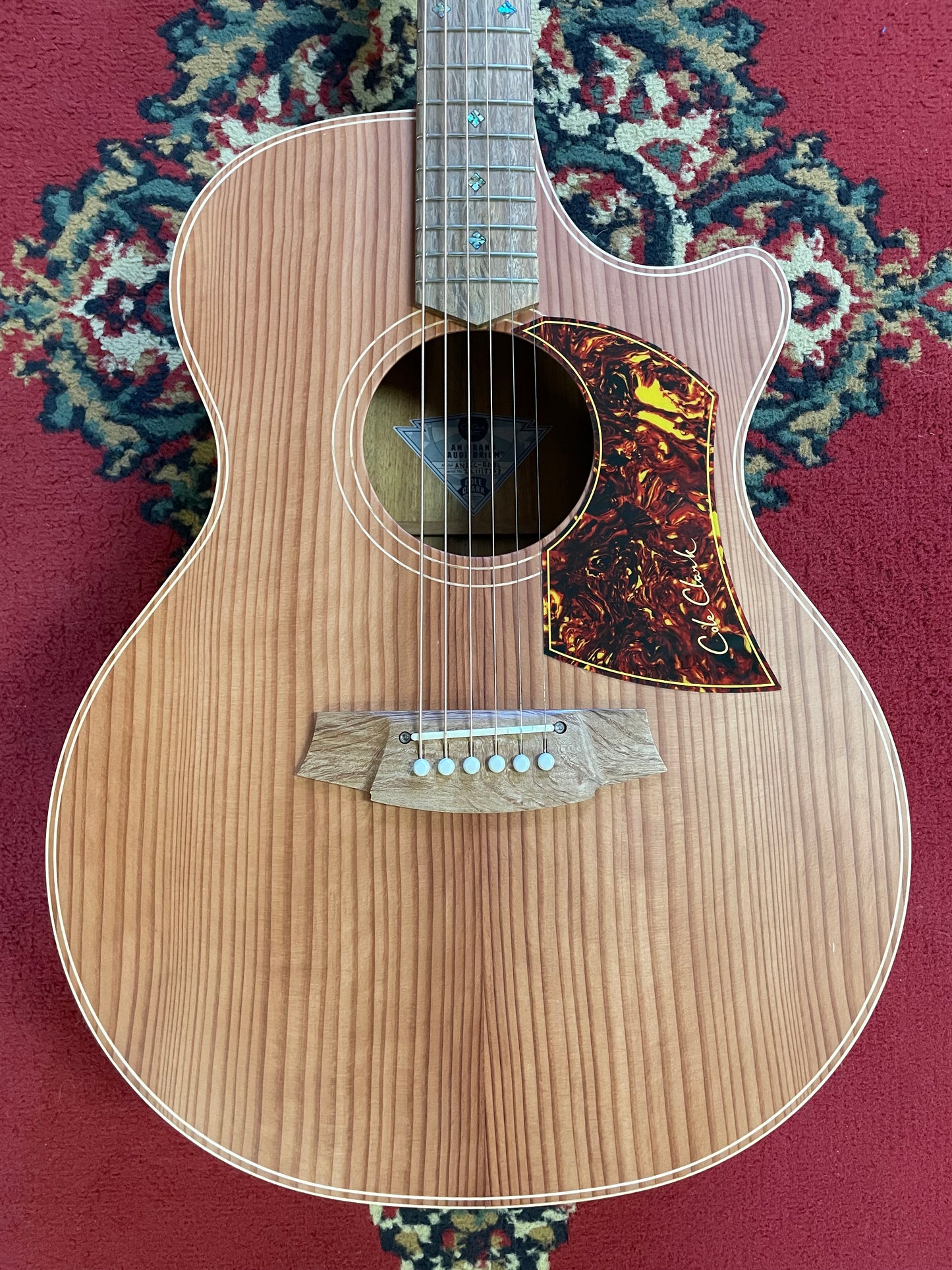 Cole Clark AN2EC-RDBL Electric Acoustic Guitar - Redwood/Blackwood