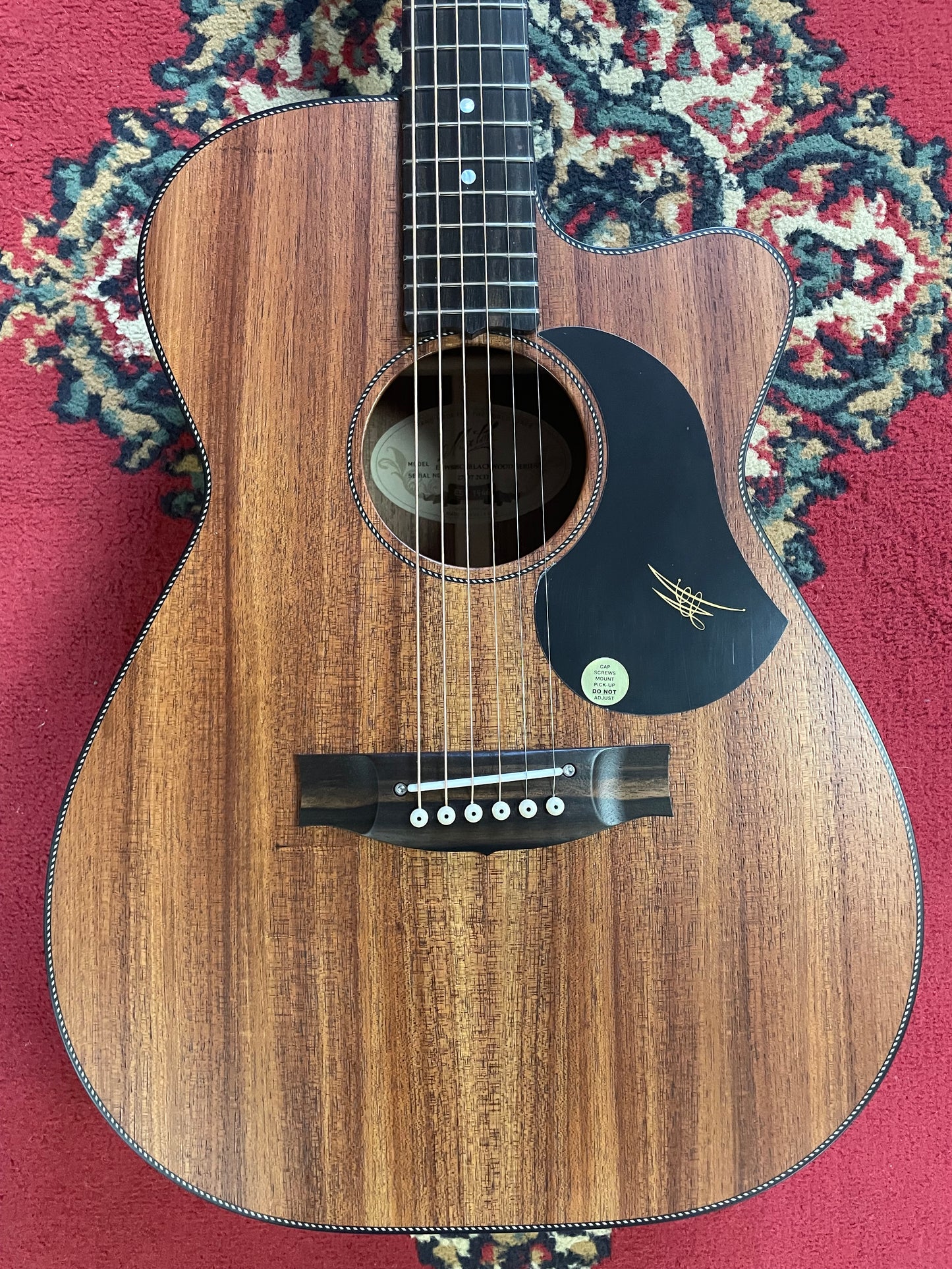 Maton EBW808C Blackwood Acoustic Electric Guitar with Cutaway