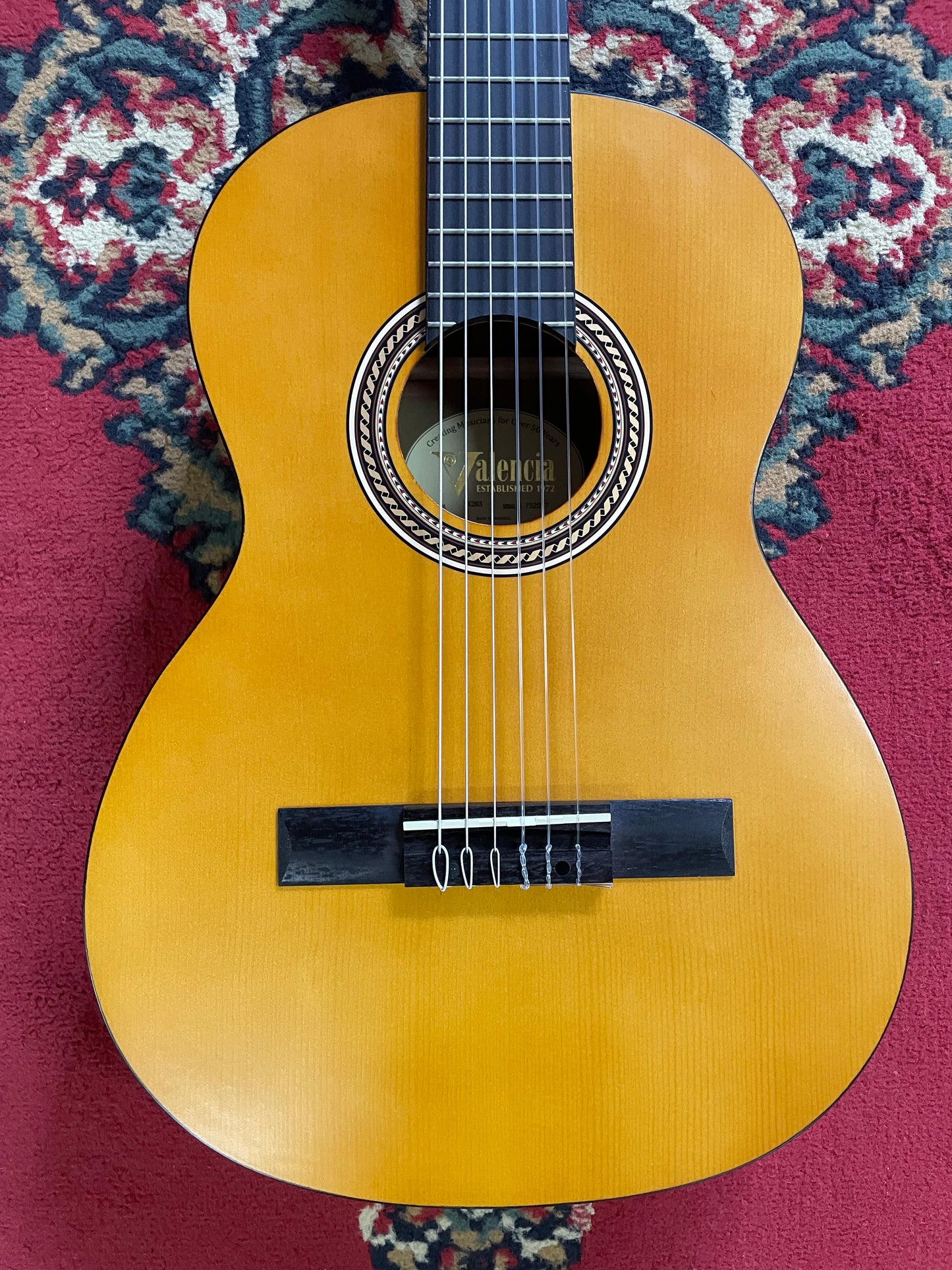 Valencia VC303 3/4 Size Classical Guitar - Natural Satin