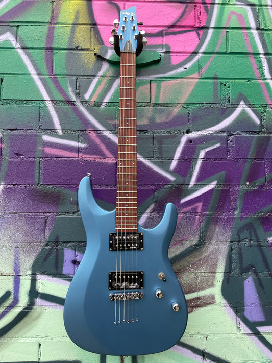 Schecter C-6 Deluxe Electric Guitar - Satin Metallic Light Blue