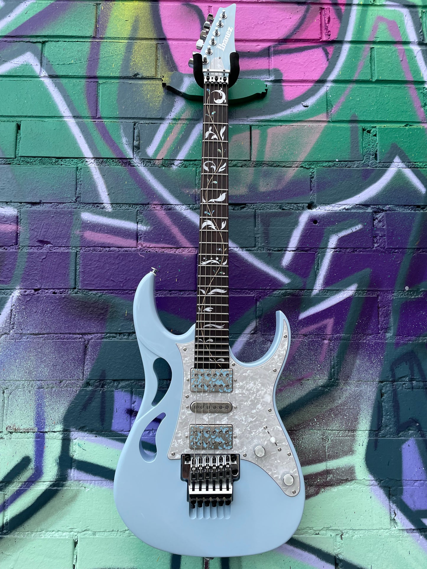 Ibanez Steve Vai Signature Prestige PIA3761C Electric Guitar - Blue Powder