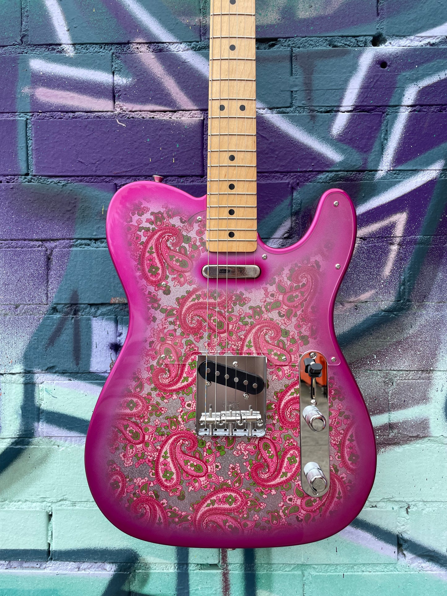 Fender Made in Japan Limited Edition Telecaster Electric Guitar - Pink Paisley