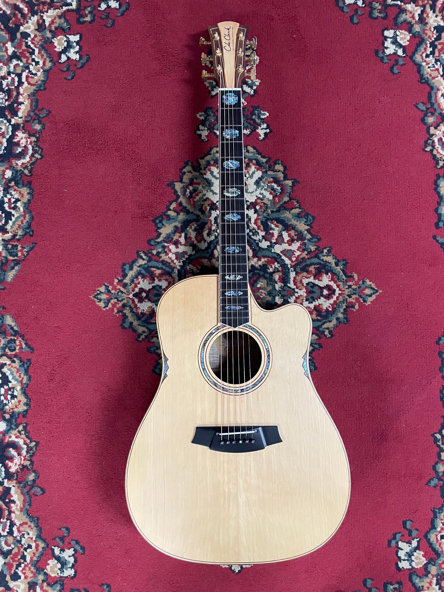 Cole Clark FL3EC-HB Electric Acoustic Guitar - Special Edition Huon Pine/ Blackwood