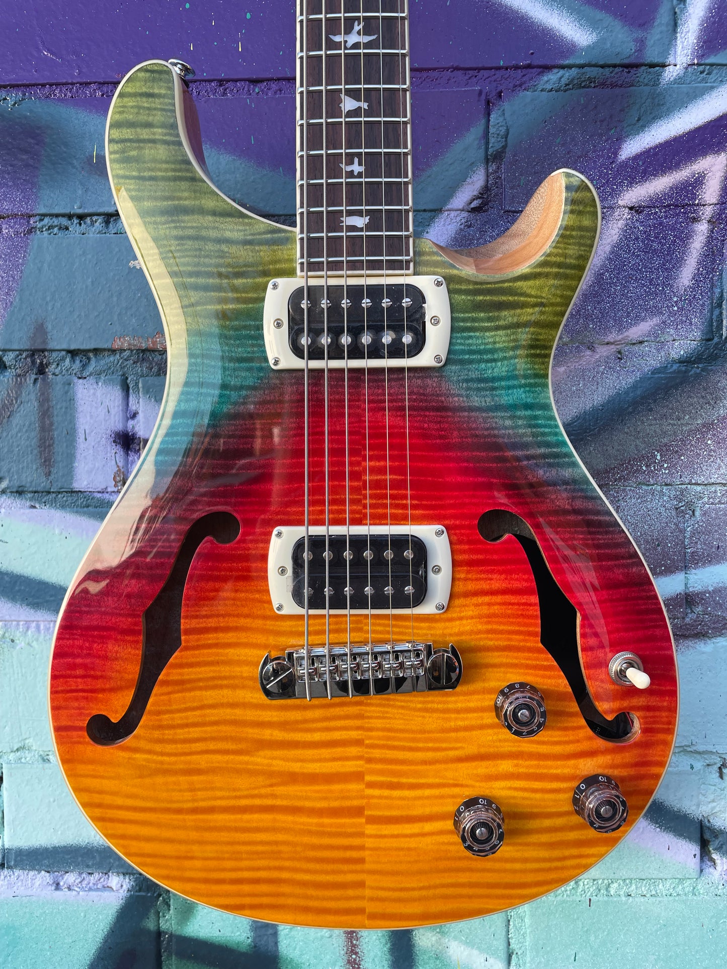 PRS SE Ed Sheeran Hollow Body 1 Baritone Piezo - Kaleidoscope