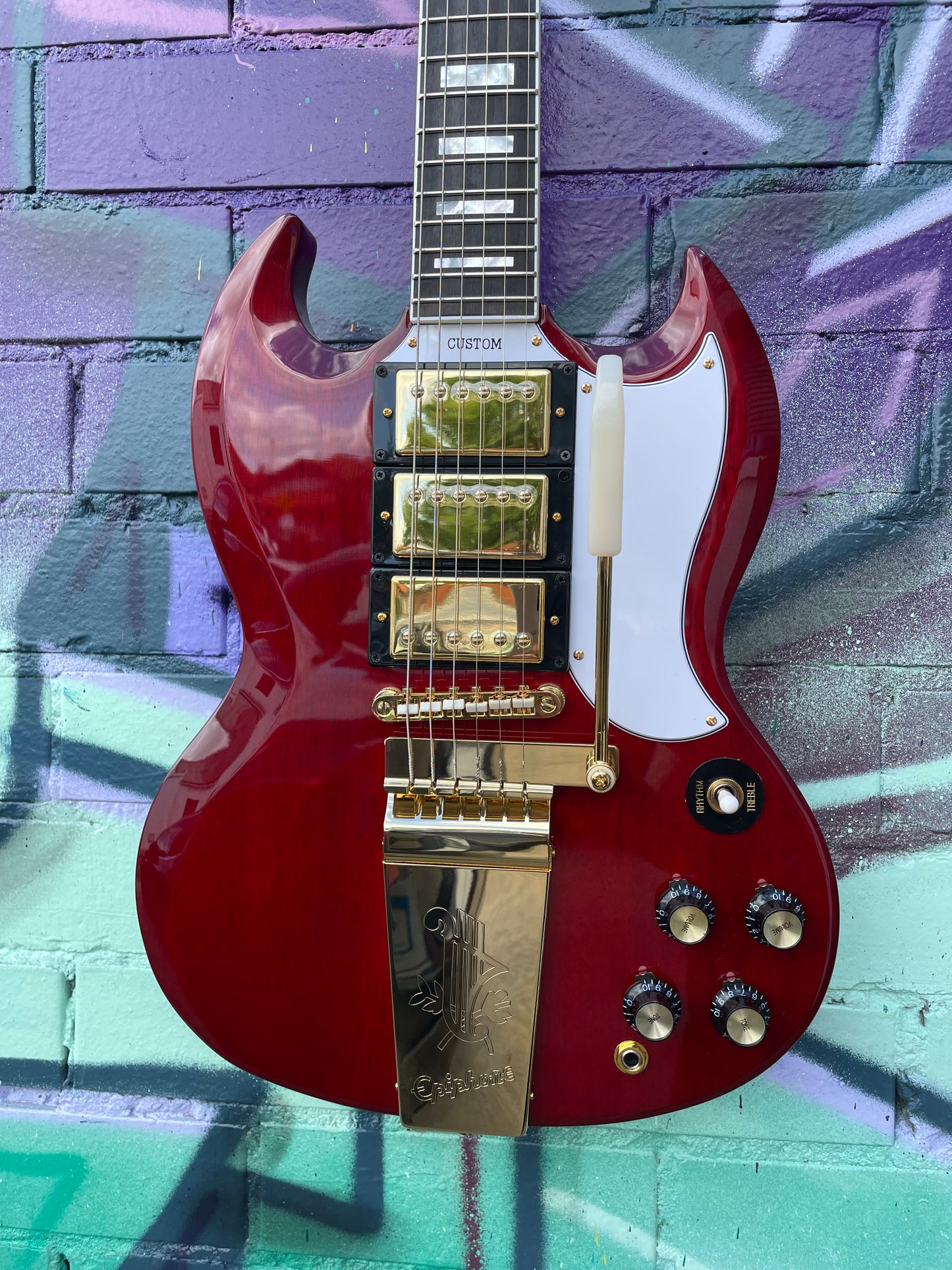 Epiphone Joe Bonamassa 1963 SG Custom Electric Guitar - Dark Wine Red