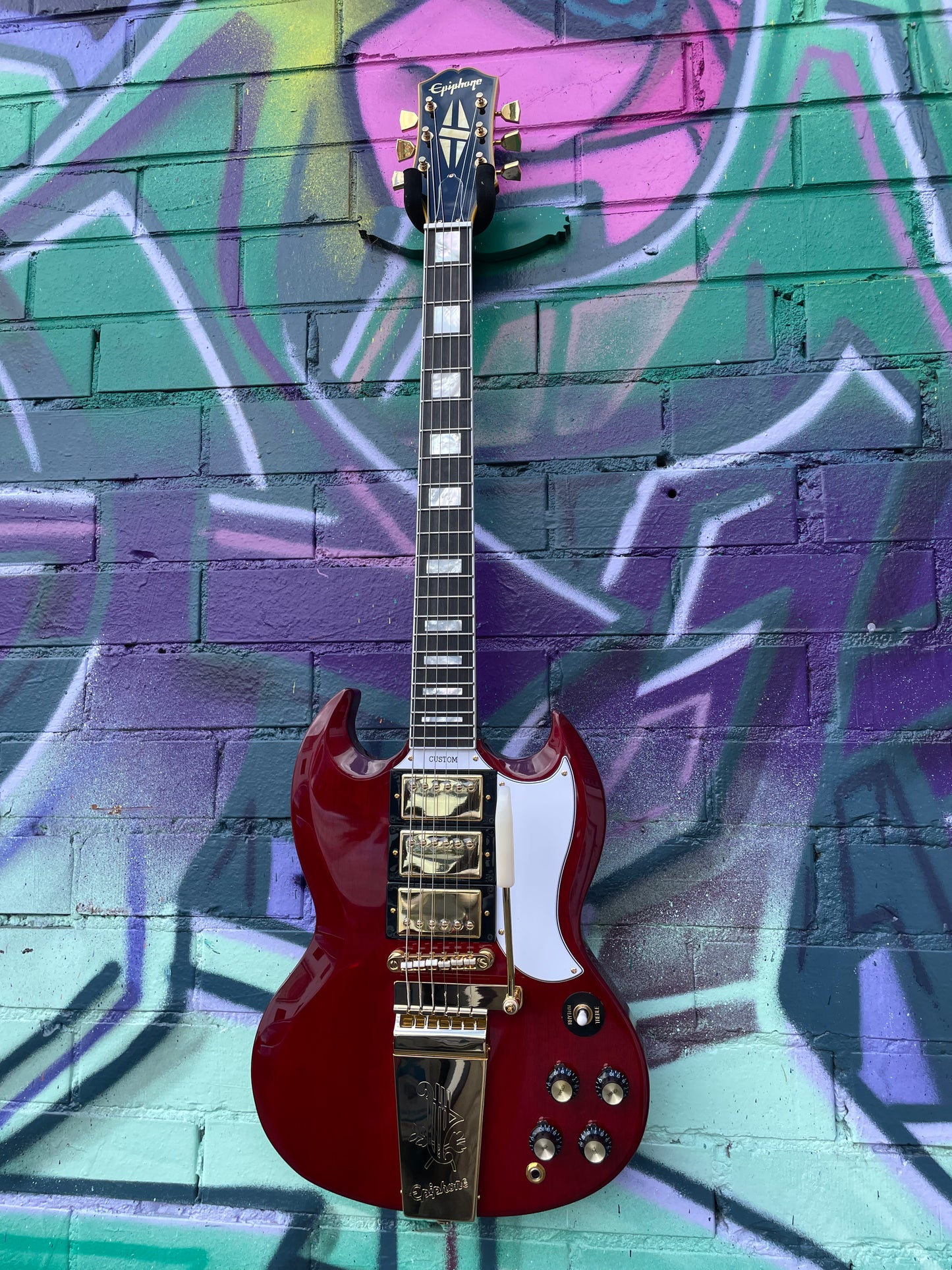Epiphone Joe Bonamassa 1963 SG Custom Electric Guitar - Dark Wine Red