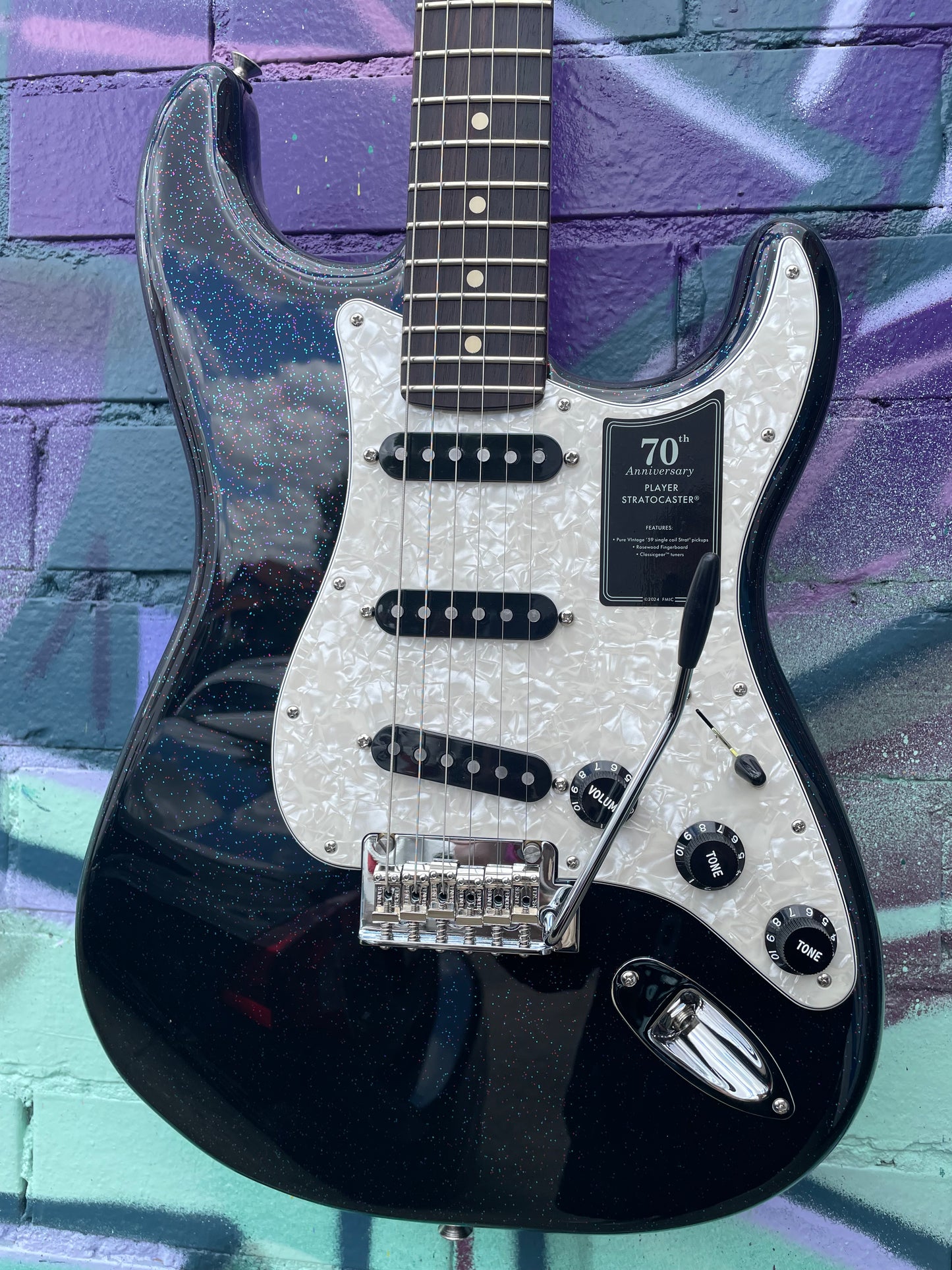 Fender 70th Anniversary Player Stratocaster Electric Guitar - Nebula Noir