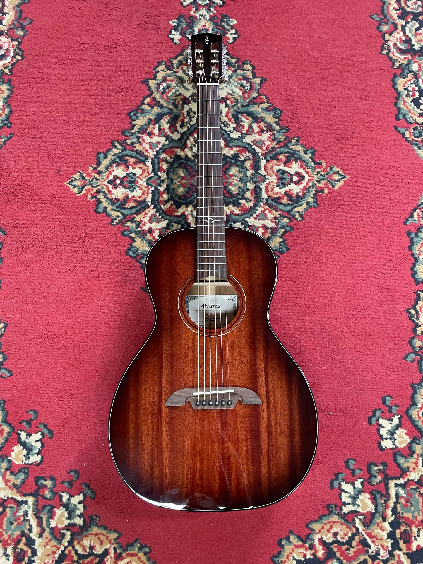 Alvarez MP66SHB Parlor Electric Acoustic Guitar - Shadowburst