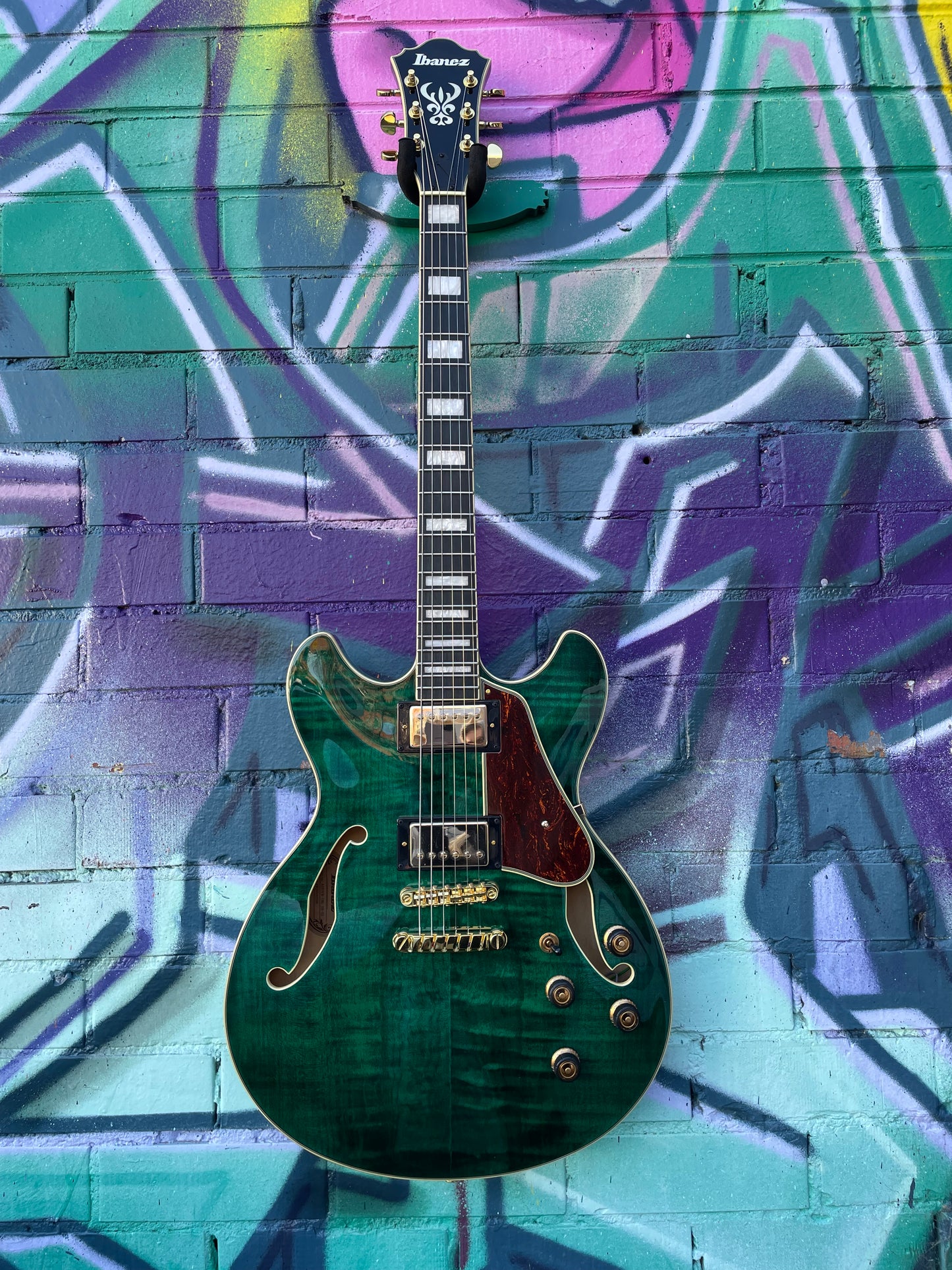 Ibanez AS93FM Artcore Electric Guitar - Transparent Moss Green