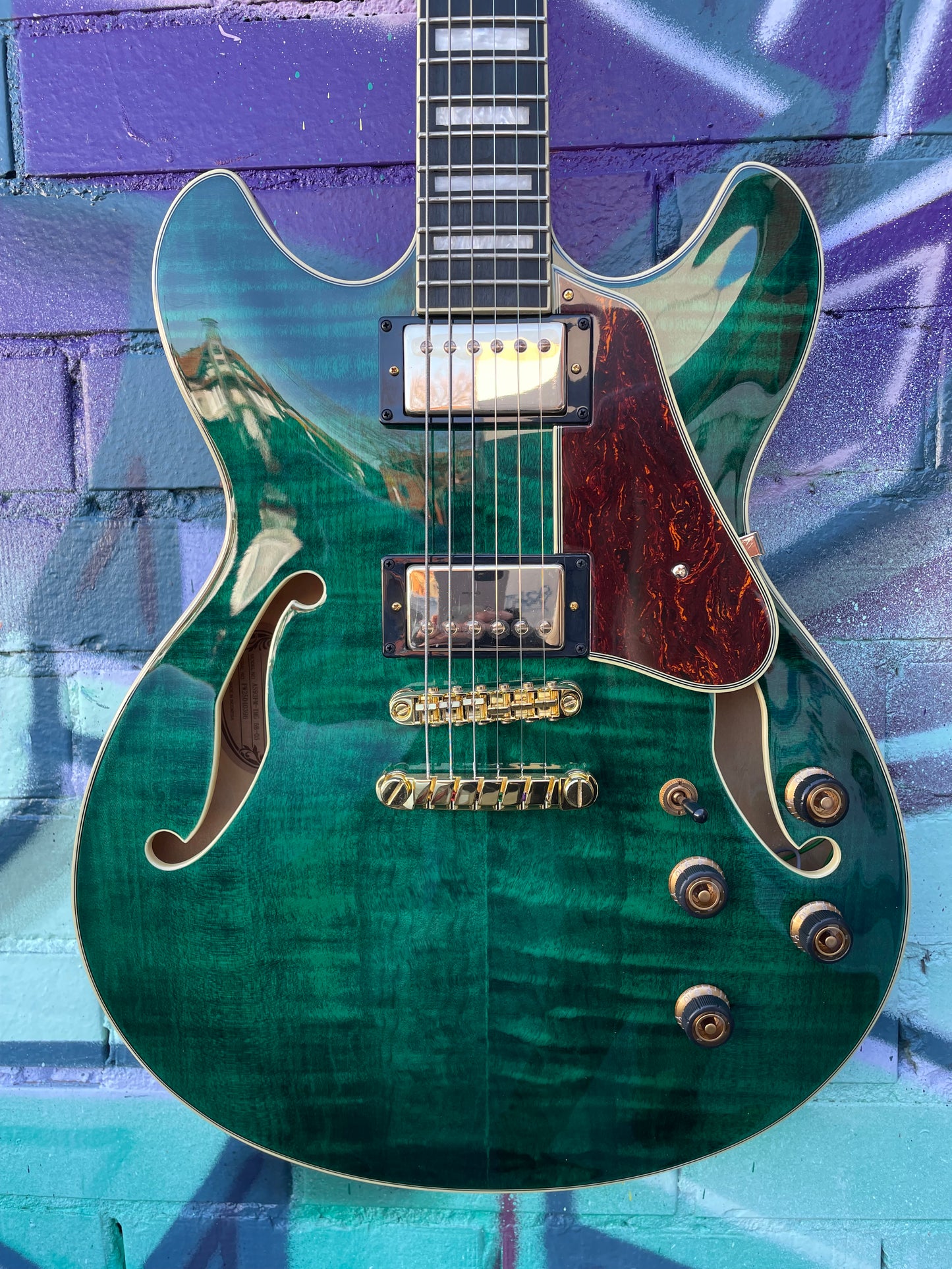 Ibanez AS93FM Artcore Electric Guitar - Transparent Moss Green