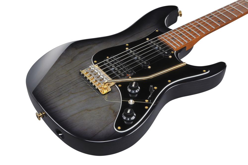 Ibanez AZ2204AG Prestige Electric Guitar - Transparent Gray Burst