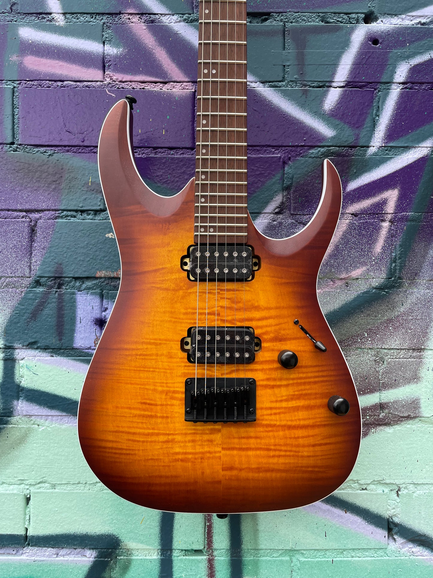 Ibanez RGA Standard RGA42FM Electric Guitar - Dragon Eye Burst Flat