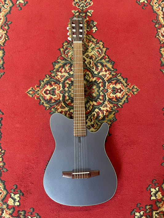 Ibanez FRH10N IBF Nylon String Electric Guitar - Indigo Blue Flat