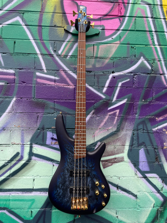 Ibanez SR300EDX CZM 4 String Electric Bass Guitar - Cosmic Blue Frozen Matte