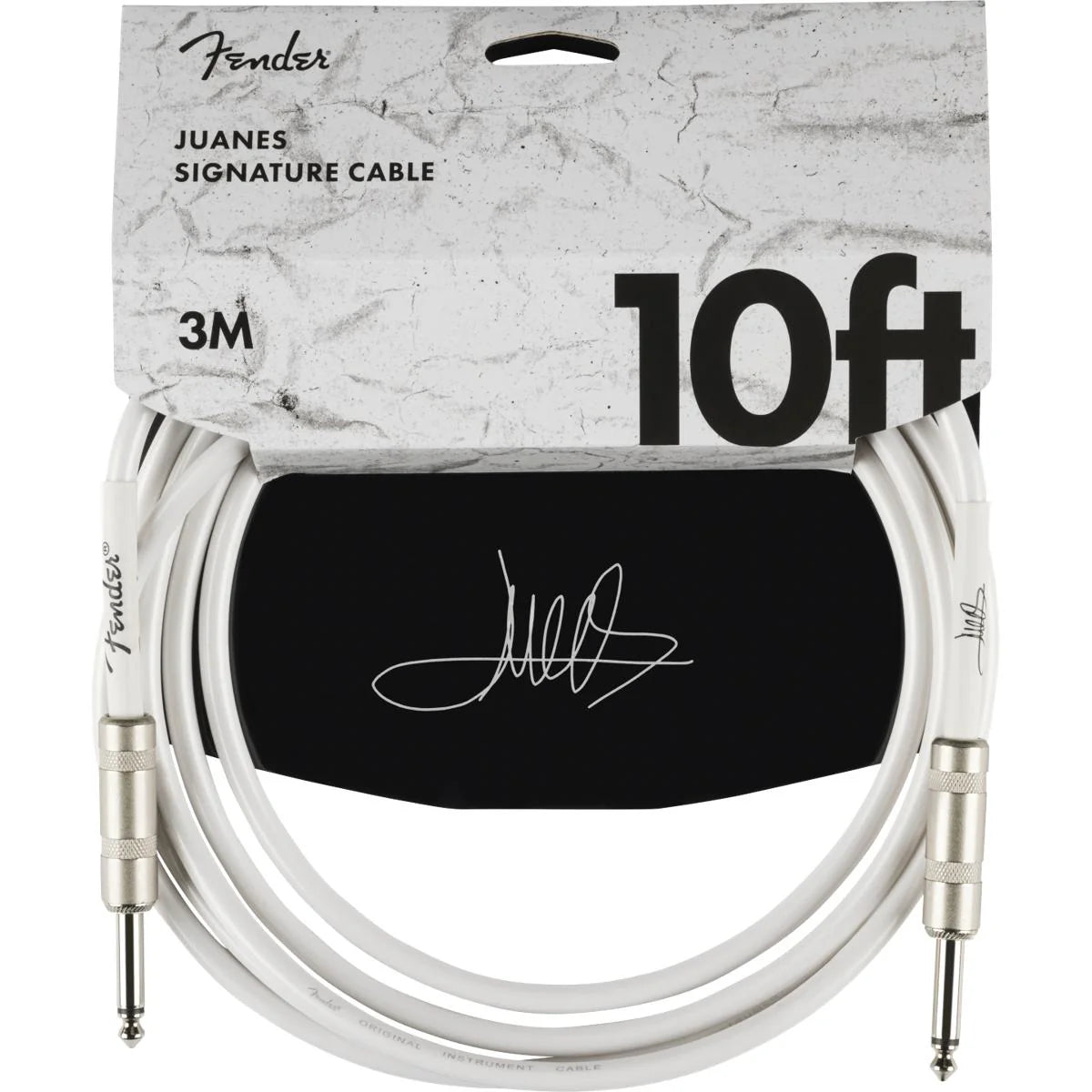 Fender Juanes 10' Instrument Cable - Luna White