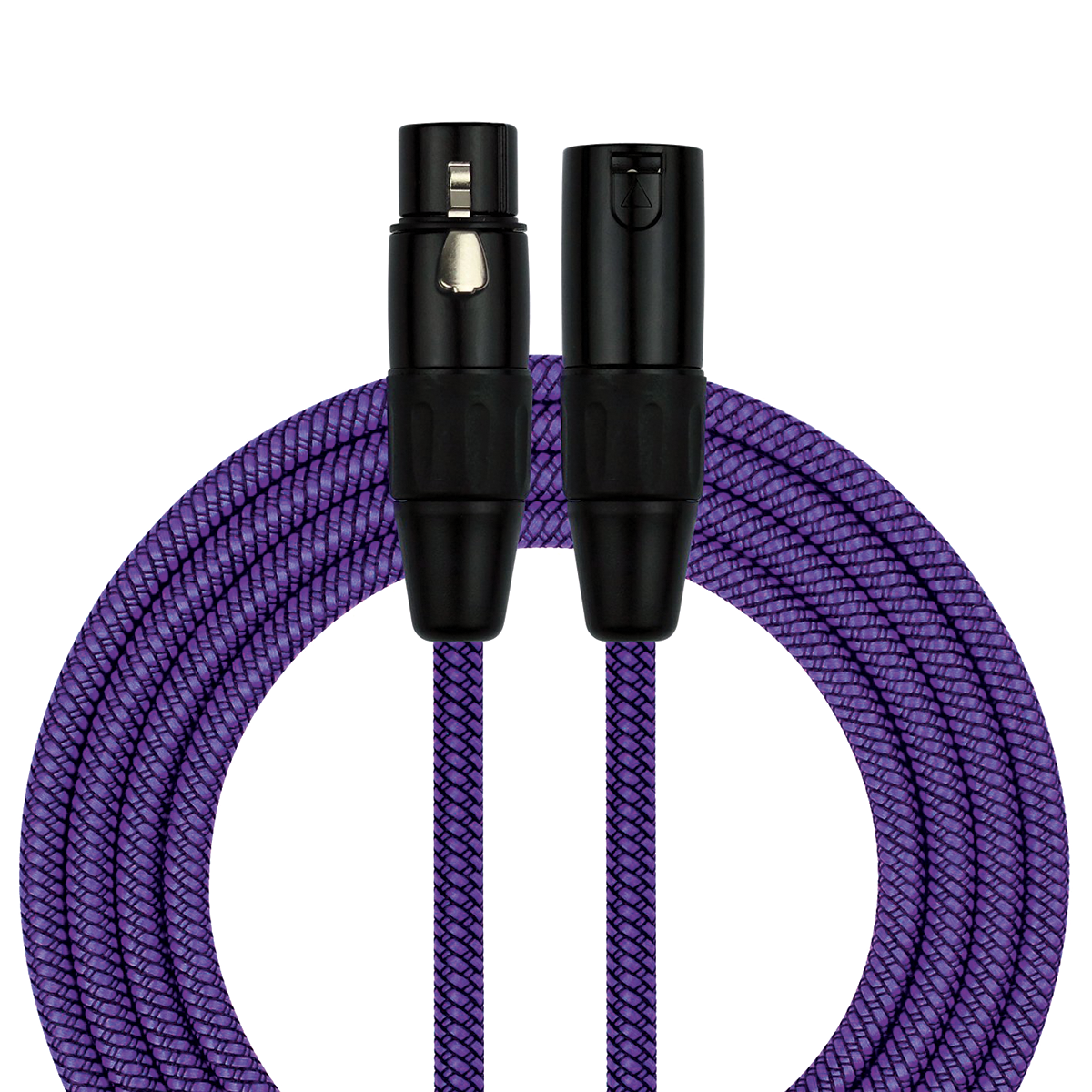 Kirlin Entry Woven Orange 20ft XLR Cable - Purple