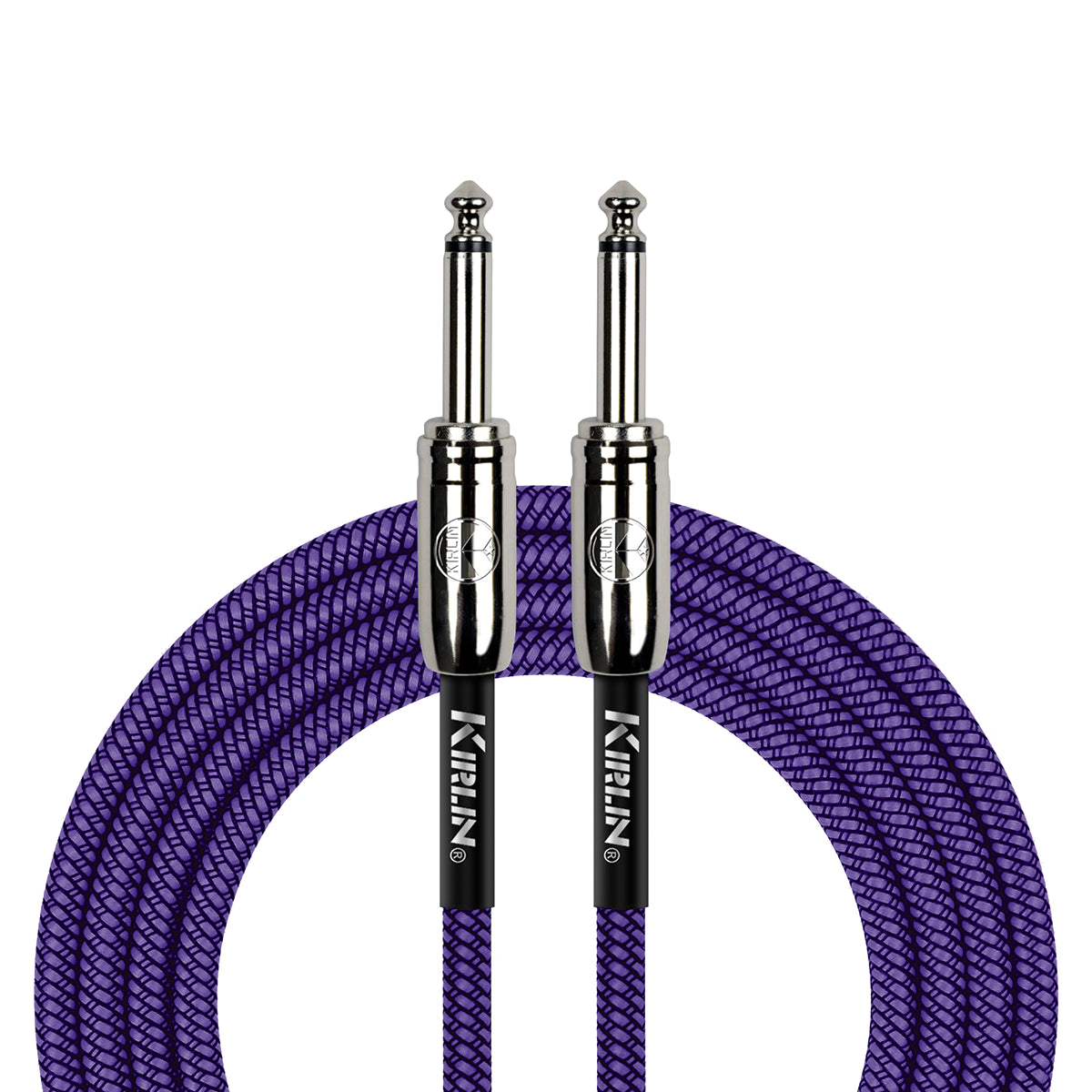 Kirlin 10ft Entry Woven Instrument Cable - Purple