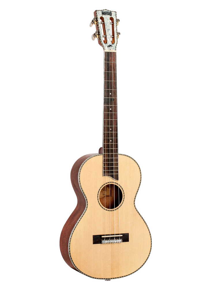 Mahalo Pearl Series Baritone Electric Acoustic Ukulele - Natural
