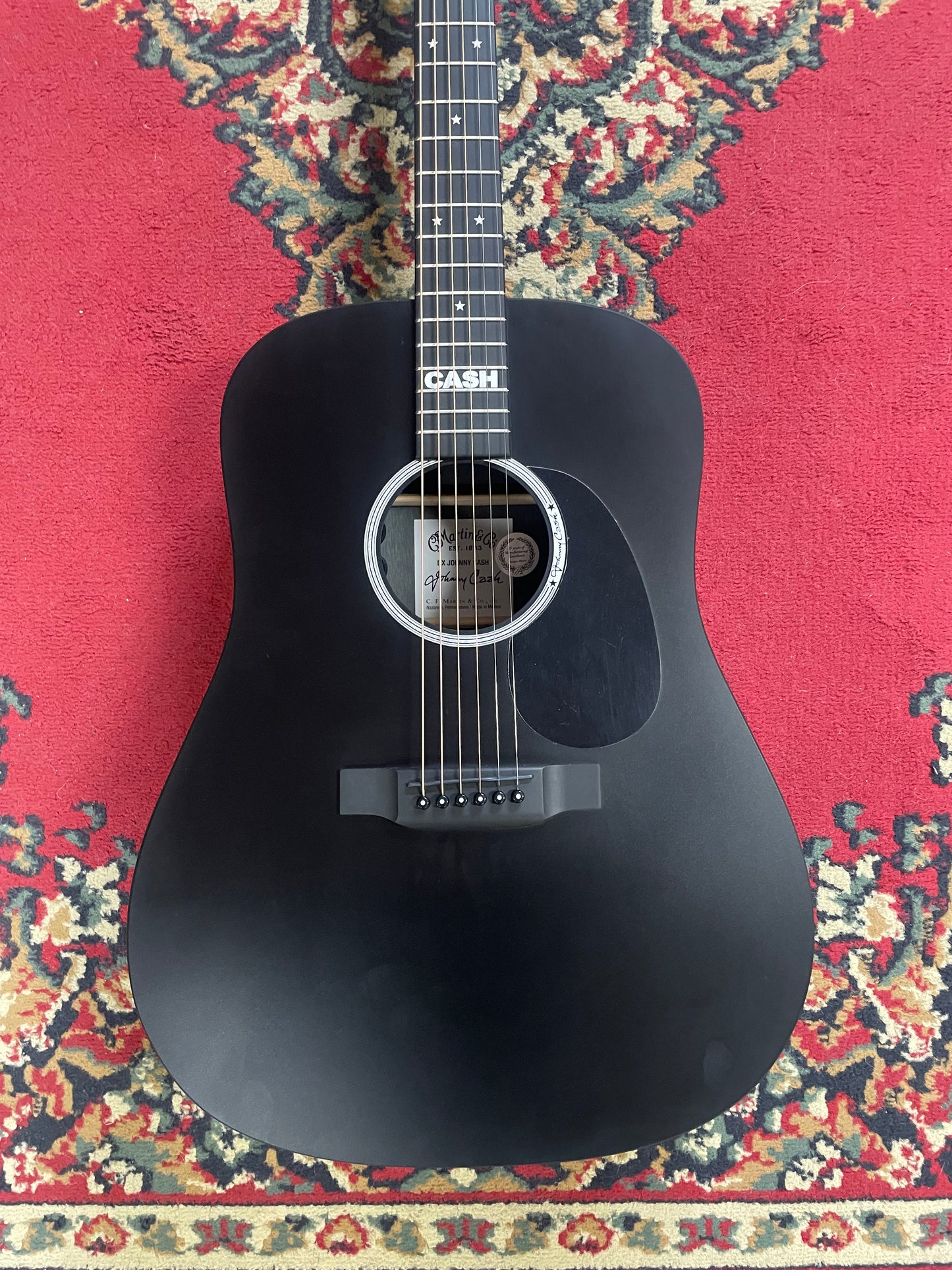 Martin X Series DX Johnny Cash Signature Electric Acoustic Guitar