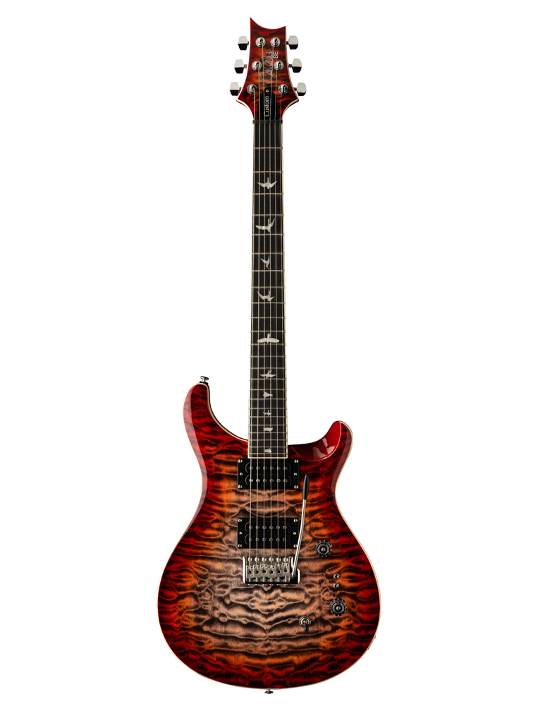 PRS SE Custom 24-08 Quilt Electric Guitar - Charcoal Cherry Burst