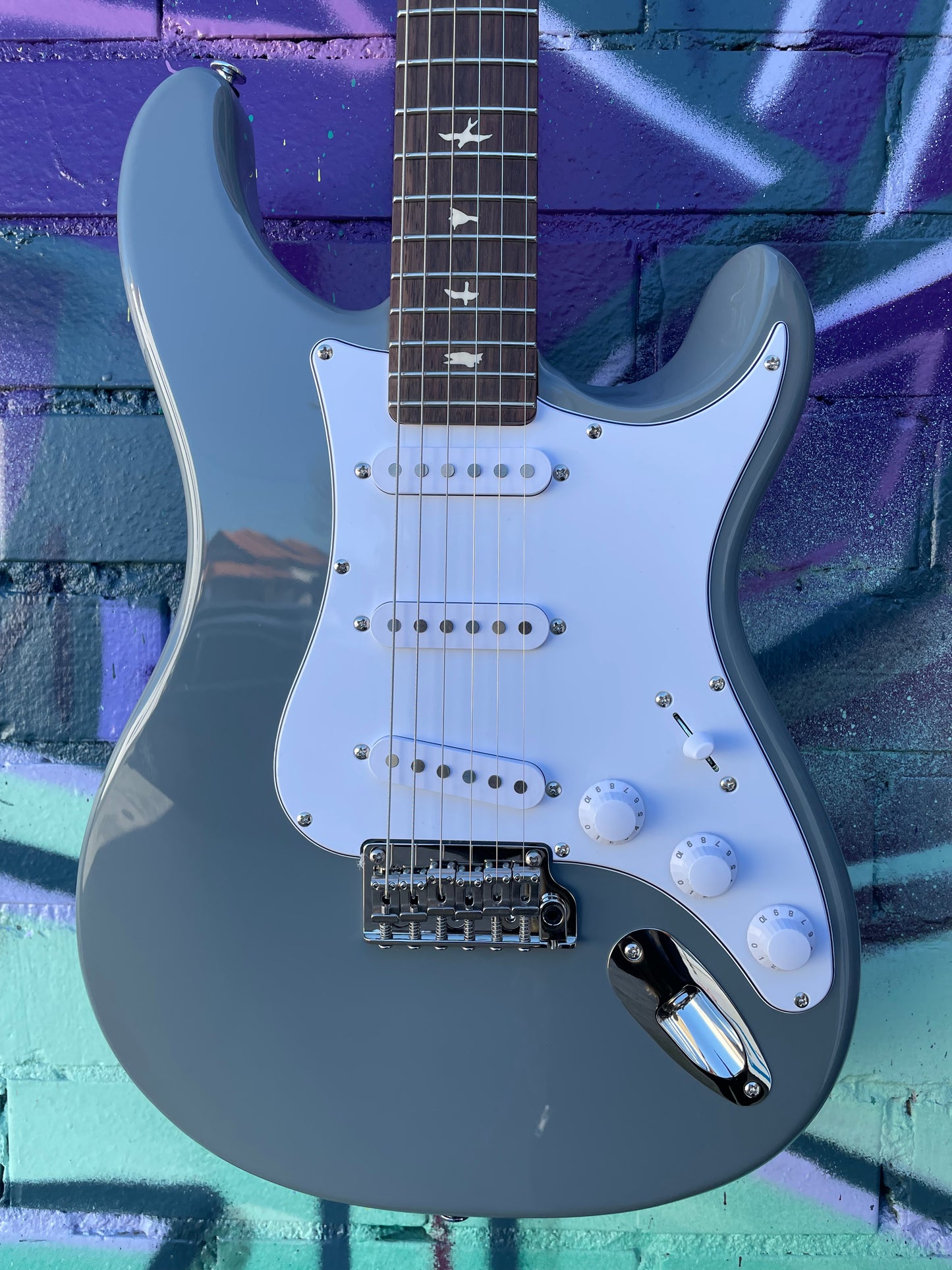 PRS SE Silver Sky Lefty Rosewood Electric Guitar - Storm Grey