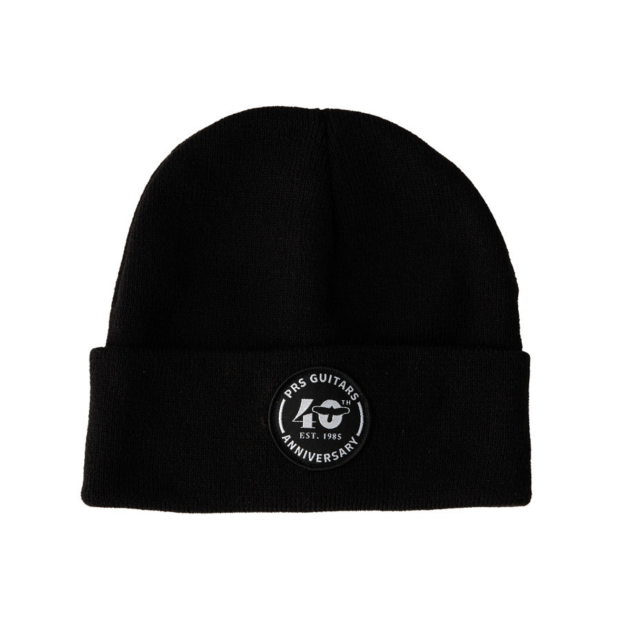 PRS 40th Anniversary Logo Cuffed Beanie - Black