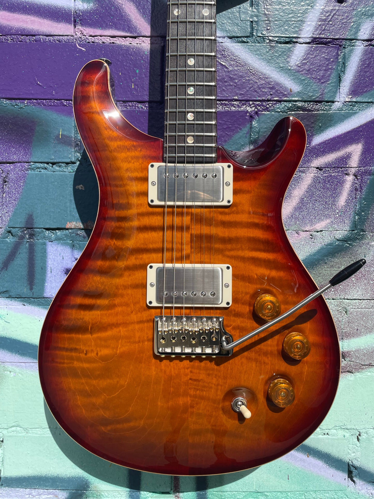 PRS DGT Moons Electric Guitar - Dark Cherry Sunburst