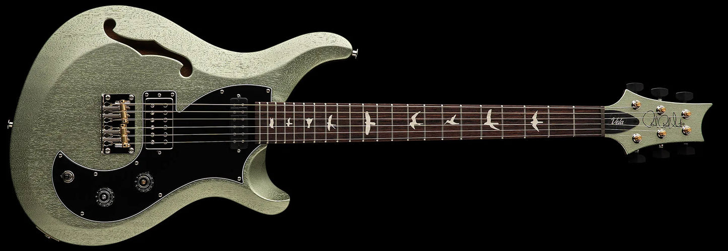 PRS S2 Vela Semi-Hollow Satin Electric Guitar - Mavis Mint Metallic