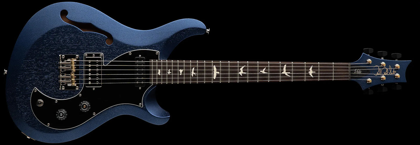 PRS S2 Vela Semi-Hollow Satin Electric Guitar - Metallic Midnight