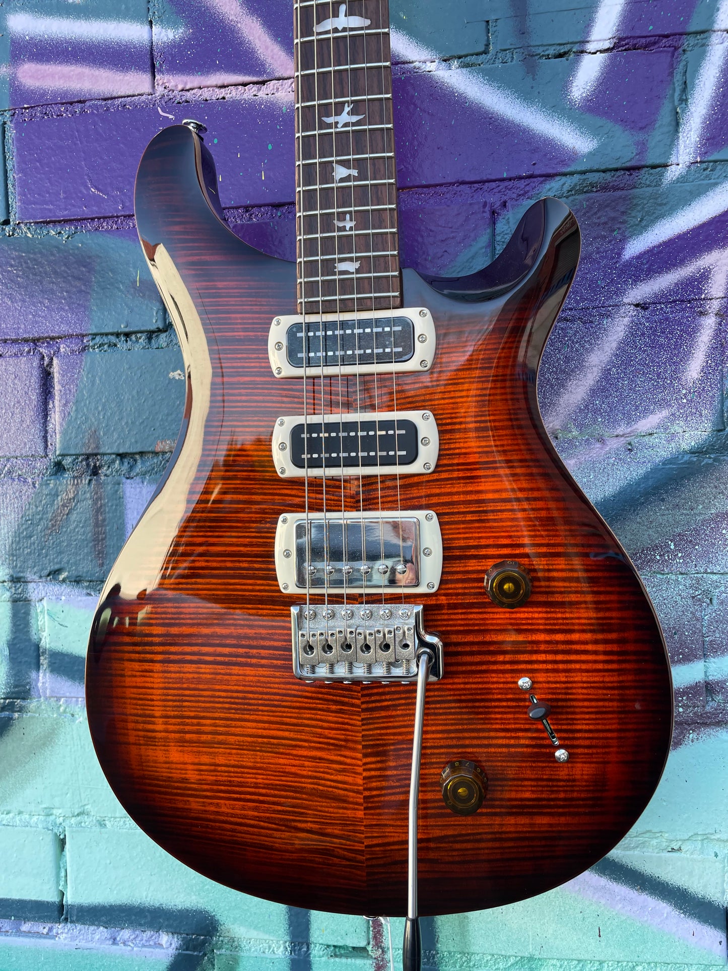 PRS SE Studio Electric Guitar - Orange Tiger Smokeburst