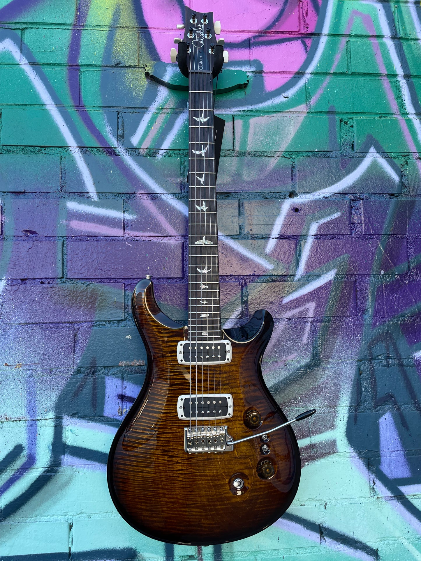 PRS Custom 24 08 Electric Guitar - Black Gold Burst