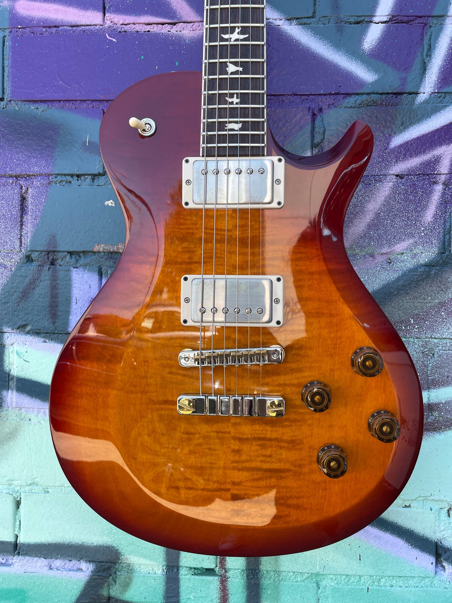 PRS S2 McCarty 594 Singlecut Electric Guitar - Dark Cherry Sunburst