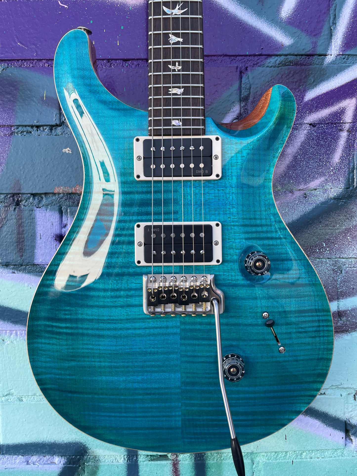 PRS USA Custom 24 Pattern Thin Neck Electric Guitar - Carroll Blue