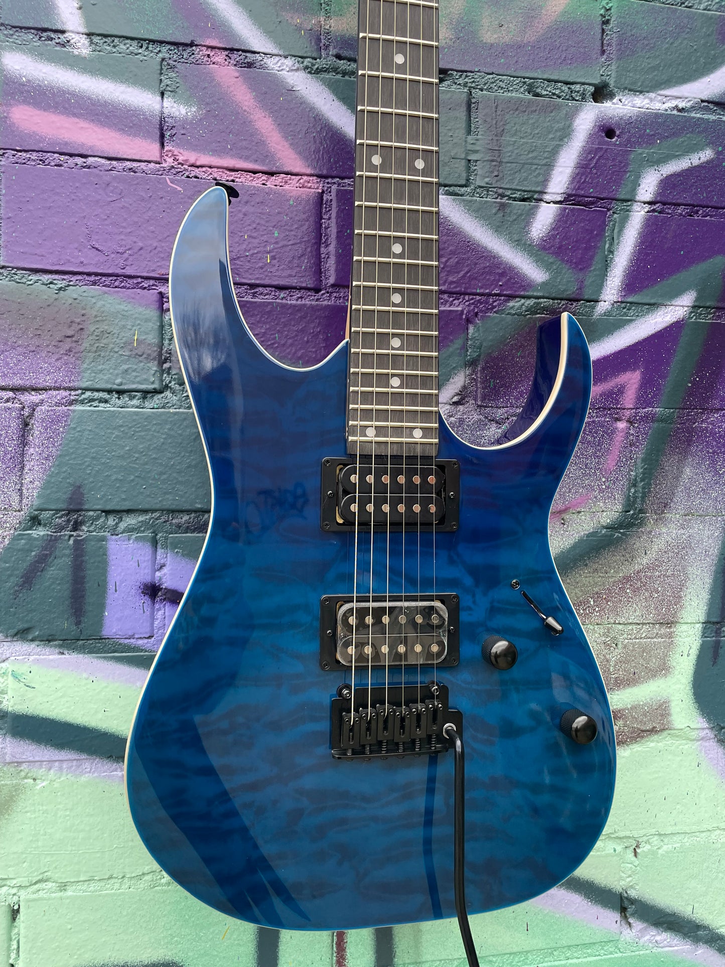 Ibanez RG120QASP BGD Electric Guitar - Blue Gradation