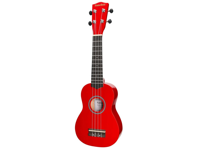 Sanchez 'Colour Series' Soprano Ukulele- Red