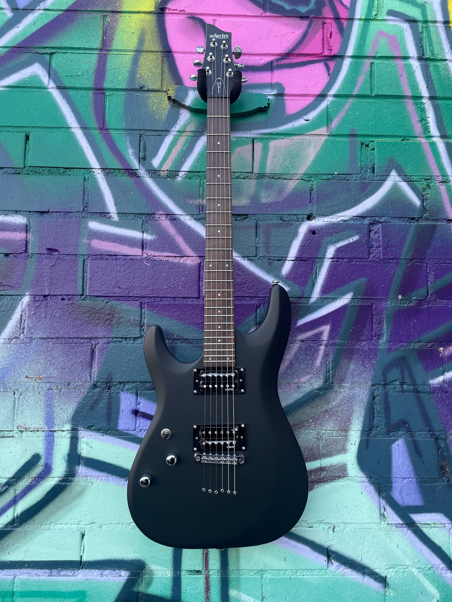 Schecter C-6 Deluxe Left Handed Electric Guitar - Satin Black