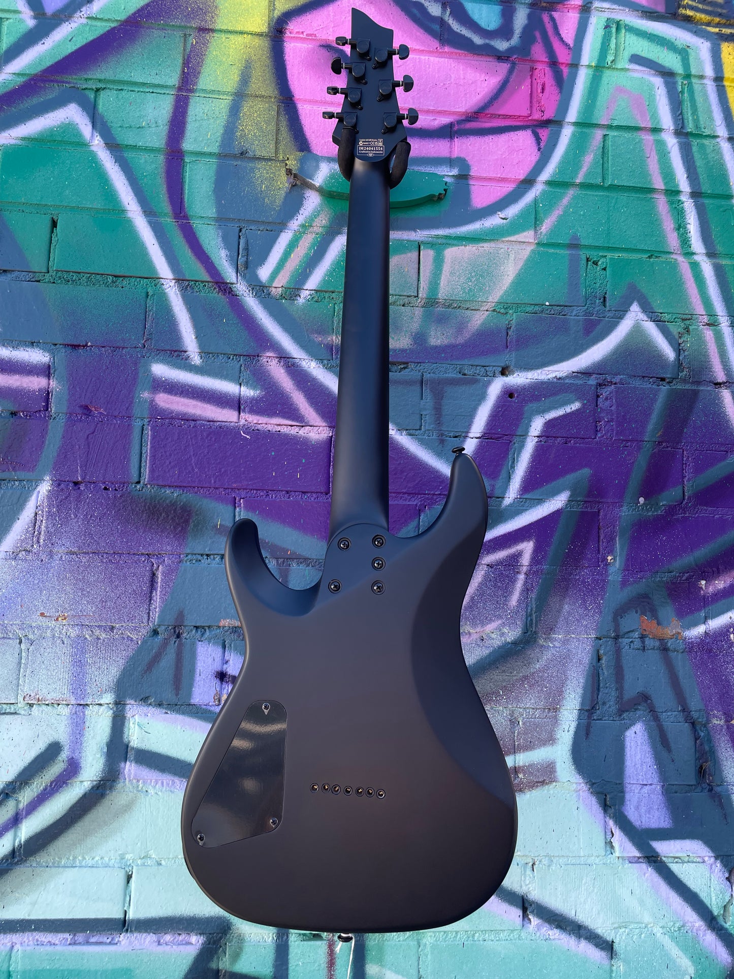 Schecter Damien-7 Electric Guitar - Satin Black