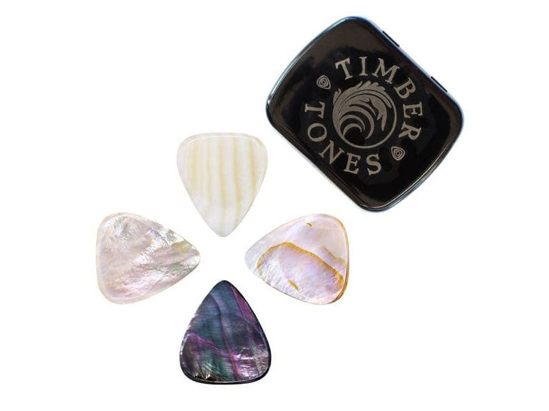 Timber Tones - Shell Tones Mixed Tin of 4 Guitar Picks
