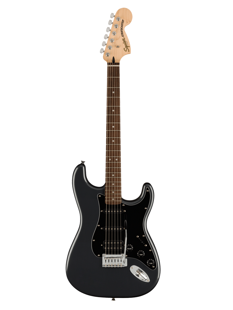 Squier Affinity Stratocaster HSS Electric Guitar Pack - Charcoal Frost Metallic