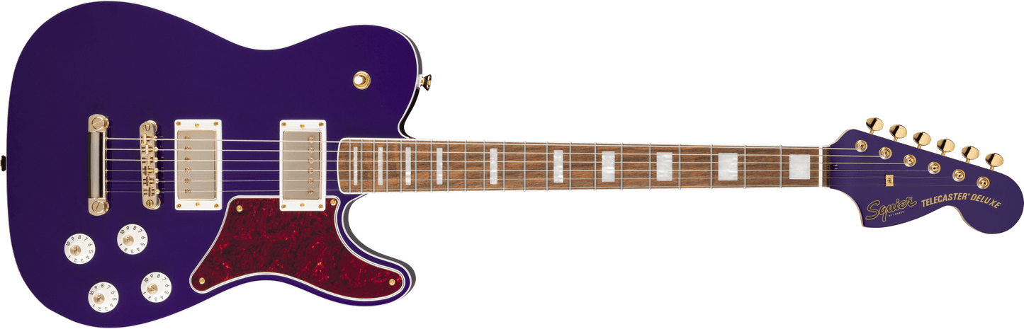 Squier FSR Limited Edition Paranormal Troublemaker Telecaster Deluxe Electric Guitar - Purple Metallic