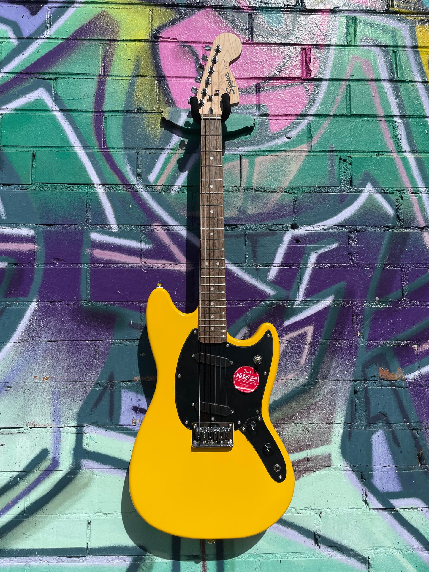 Squier Sonic Limited Edition Mustang Electric Guitar - Graffiti Yellow