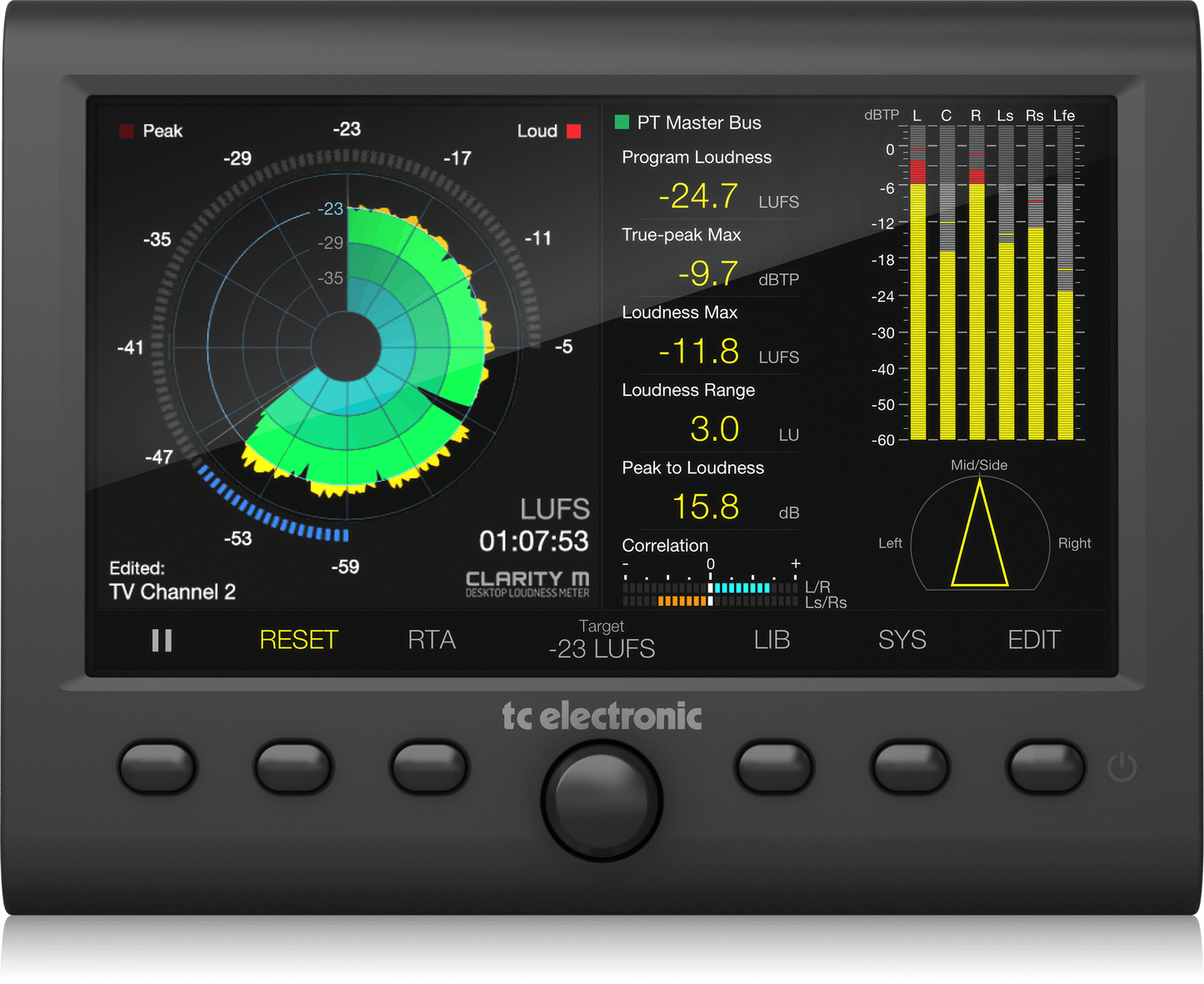 TC Electronic CLARITY M - Stereo Audio Loudness Meter