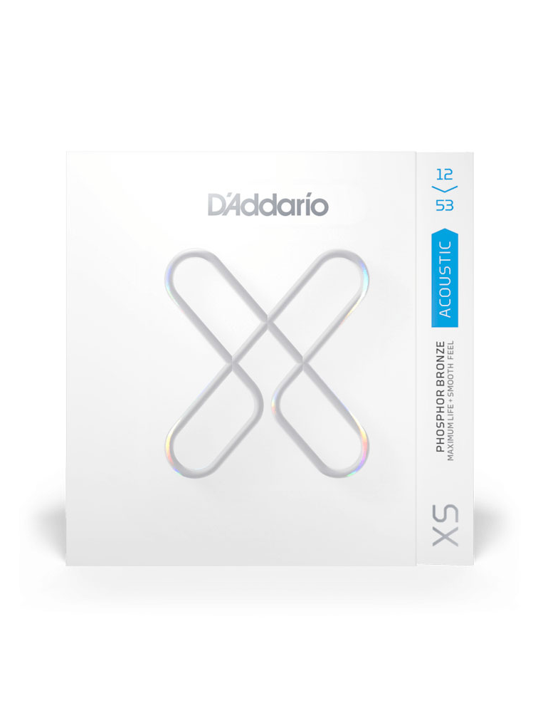 D'Addario XS Phosphor Bronze Light 12-53 6-String Acoustic Guitar Strings