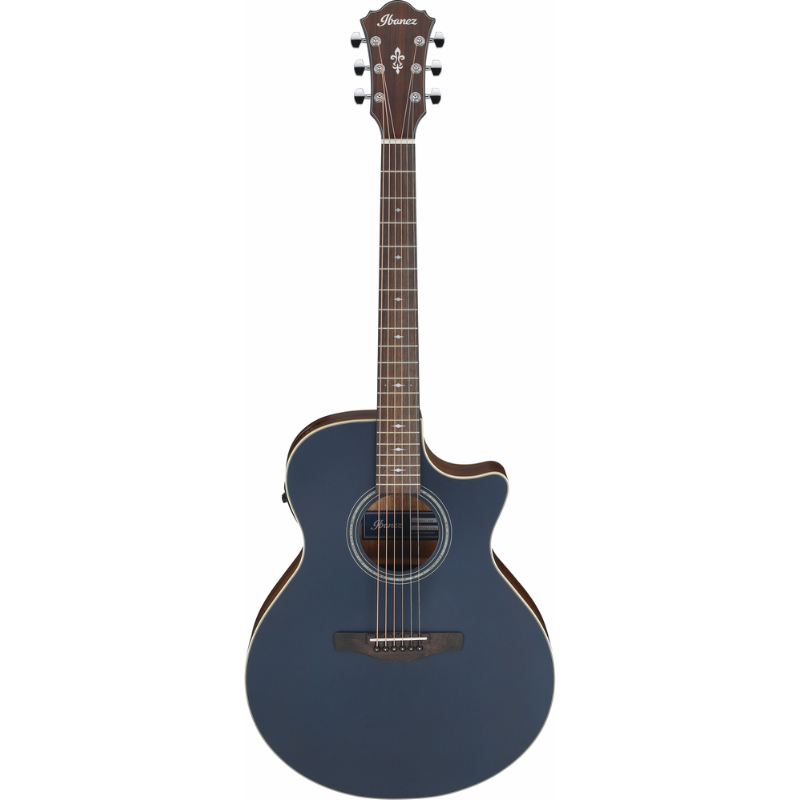 Ibanez AE100DBF Electric Acoustic Guitar - Dark Tide Blue Flat