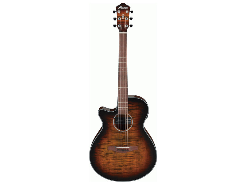 Ibanez AEG70L-TIH Left Handed Electric Acoustic Guitar - Tiger Burst