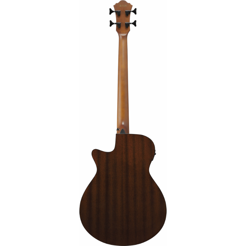 Ibanez AEGB24FEMHS Electric Acoustic Bass Guitar - Mahogany Sunburst