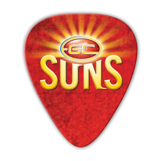 AFL Guitar Picks - Gold Coast Suns 5 pack